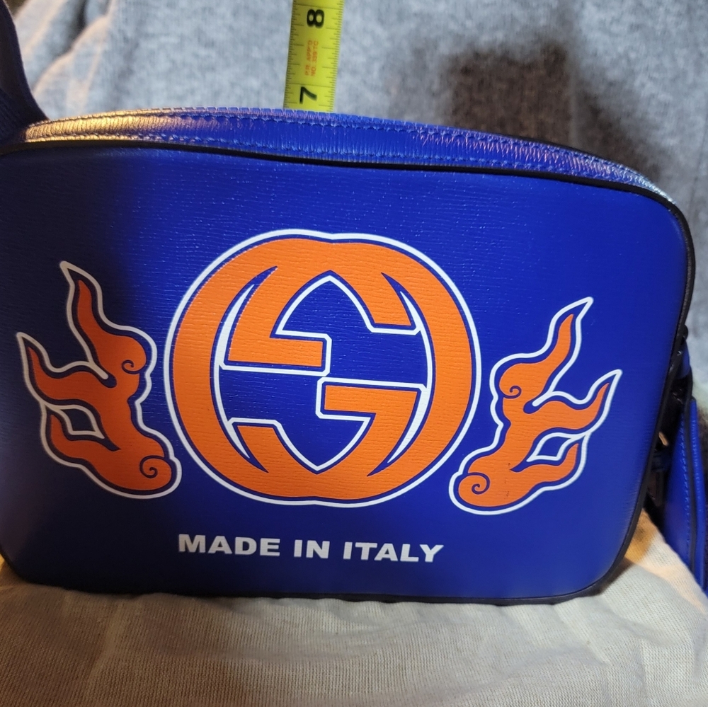 Men's Gucci Blue and Orange Men's Bag - Picture 16 of 16